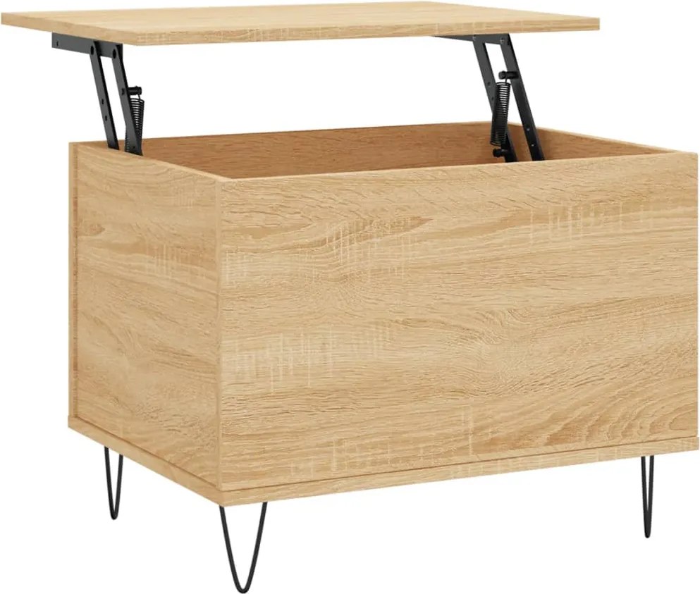 vidaXL Măsuță de cafea, stejar sonoma, 60x44,5x45 cm, lemn prelucrat