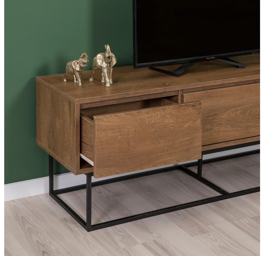 Set mobilier living Laxi 16 (nuc + negru). 1089126