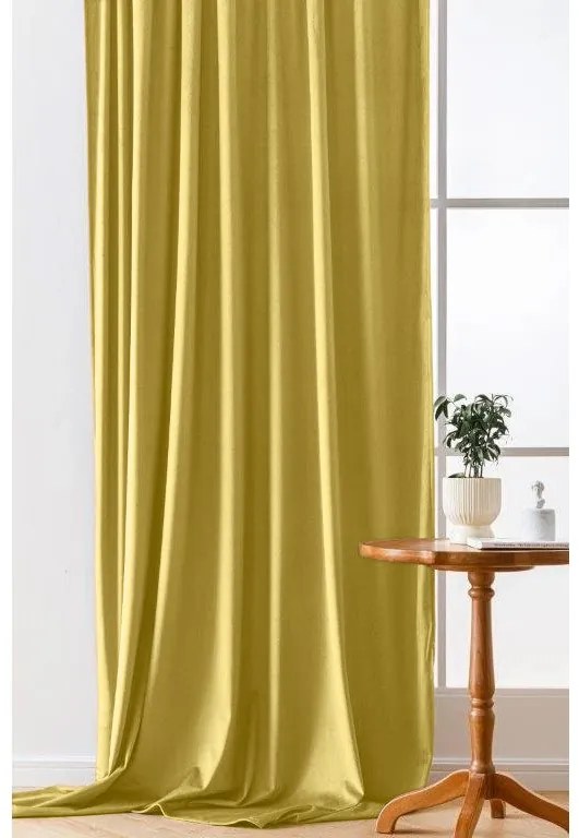 Draperie opaca VELVET 140x270 cm, mustar Agatat: Rejansa