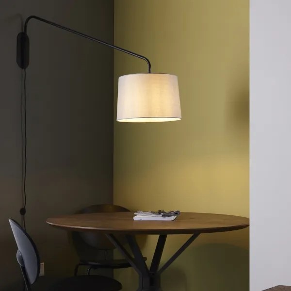 Endon 79380 - Aplică de perete CARLSON 1xE27/40W/230V gri/negru