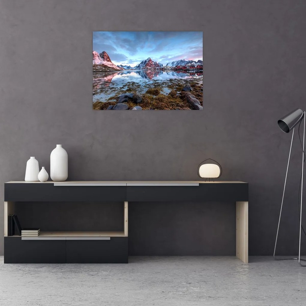 Tablou - Răsărit de soare deasupra Reine (70x50 cm)