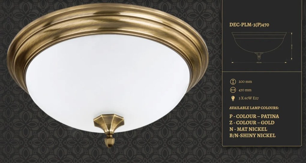 Plafoniera design clasic realizata manual Decor