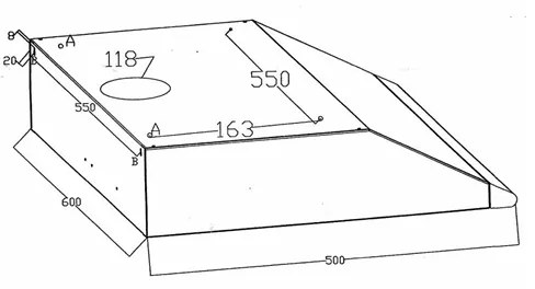 Hota Rosberg R51456AB, 190 W, 460 m3/h, 2 motoare, 2 filtre, Negru