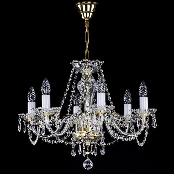Candelabru Cristal Bohemia Exclusive 6 brate, diam. 57cm HAMINDA VI CE