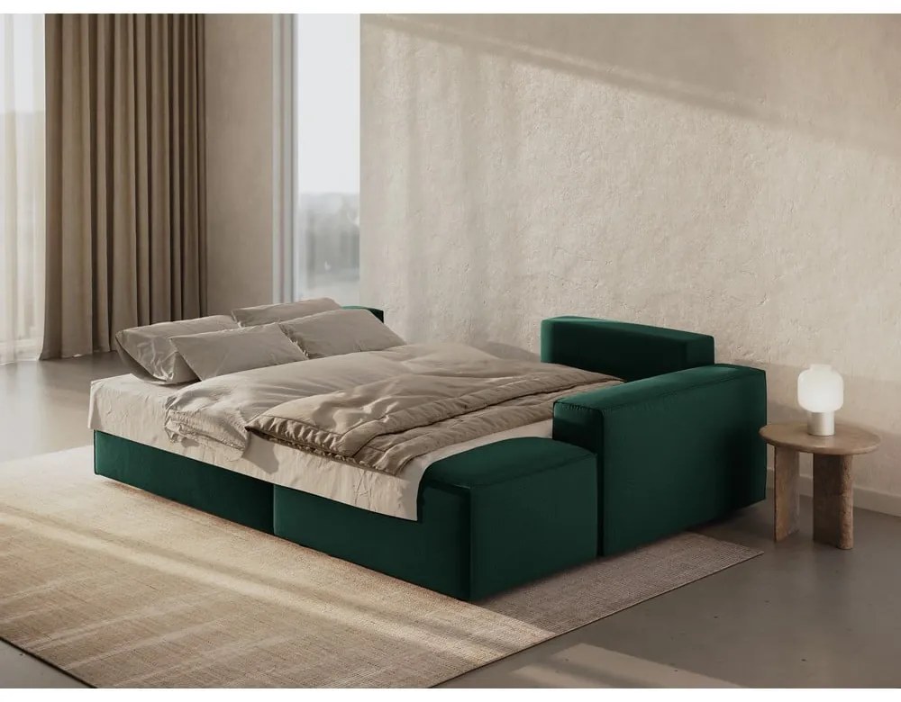 Colțar verde extensibil (cu colț pe partea dreaptă) Jodie – Micadoni Home