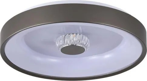 Searchlight 89735-38LT - Plafonieră LED dimabilă POLKA, 24W/230V + 6W, Ø 38,5 cm, maro