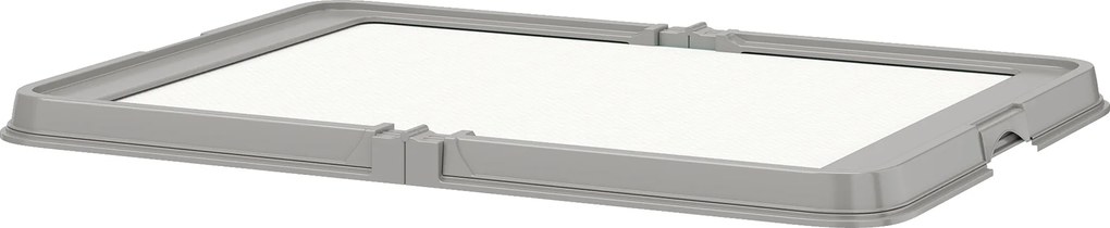 PawHut Toaletă pliabilă pentru câini 86x62 cm Tavă sanitară Câini Dresaj 3 absorbante Picioare antiderapante Gri | Aosom Romania