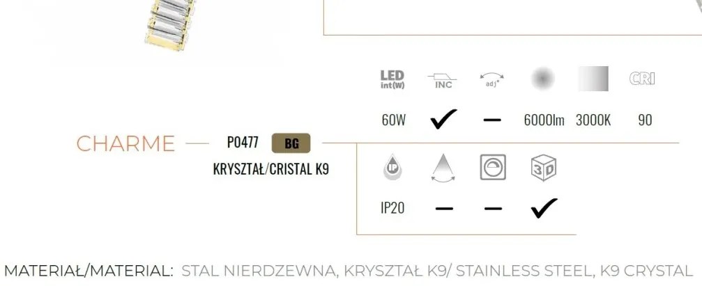 Lustra LED moderna design deosebit CHARME
