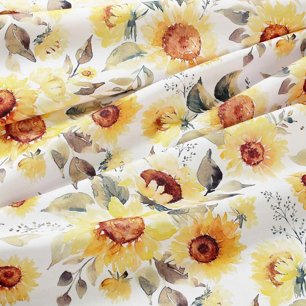 Goldea față de masă teflonată - flori de floarea-soarelui 120 x 180 cm