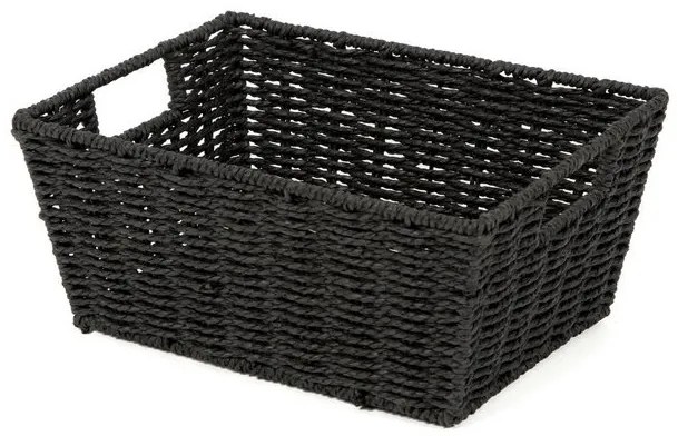 Coș tricotat compactor 31 x 24 x 14 cm, albastru