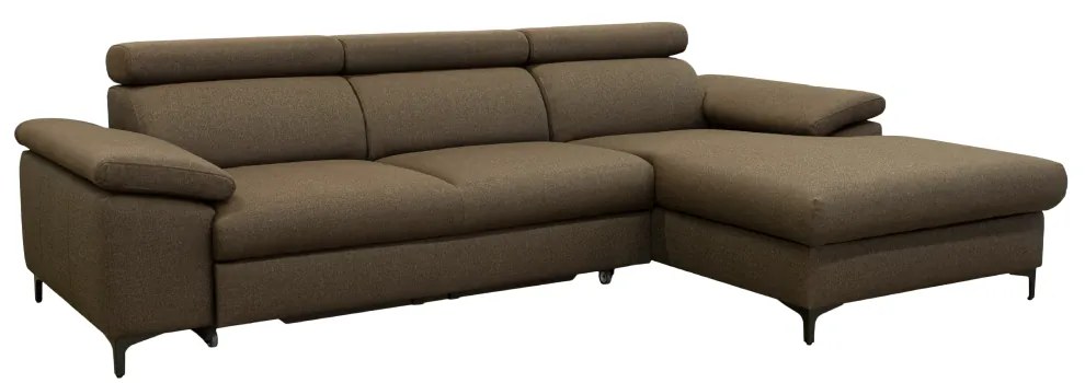 Coltar extensibil SANIL maro dreapta 275x170x79/92 cm