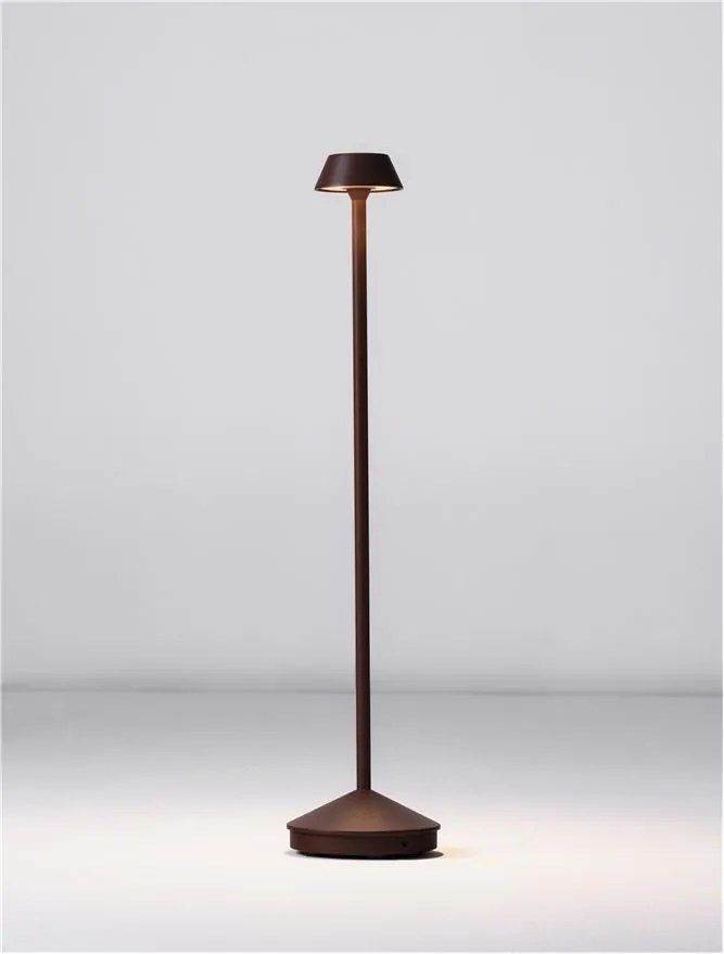 Lampadar/Lampa de podea LED de exterior IP65 ARION maro rustic