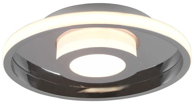 Plafonieră argintiu-lucios LED din metal ø 30 cm Ascari – Trio
