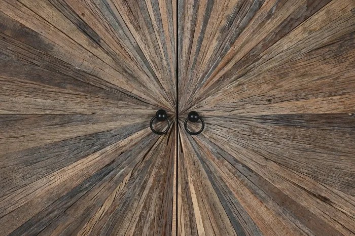 Dulap, maro, din lemn reciclat, Armoire