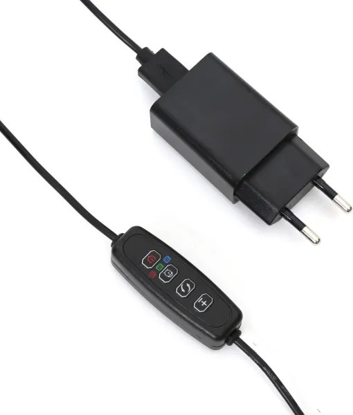 Lampă LED dimabilă cu clemă pentru iluminarea plantelor LED/3W/230V negru