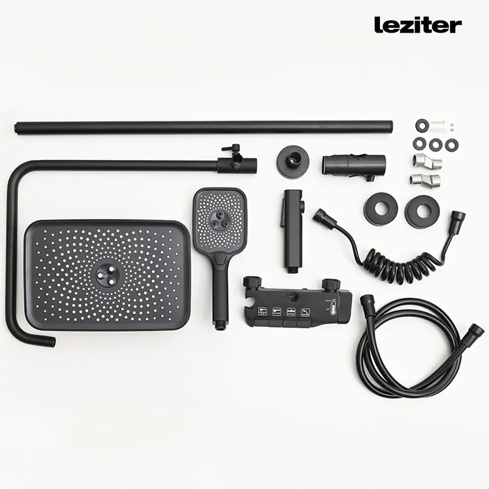 Set de duș multifuncțional Eliz negru