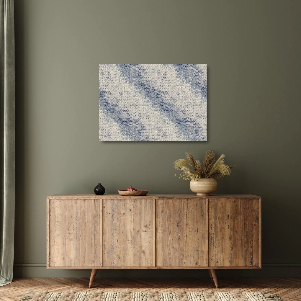 Tablou pe sticlă - Model de valuri (70x50 cm)