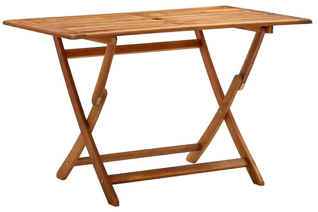 vidaXL Masă de grădină pliabilă, 120x70x75 cm, lemn masiv de acacia