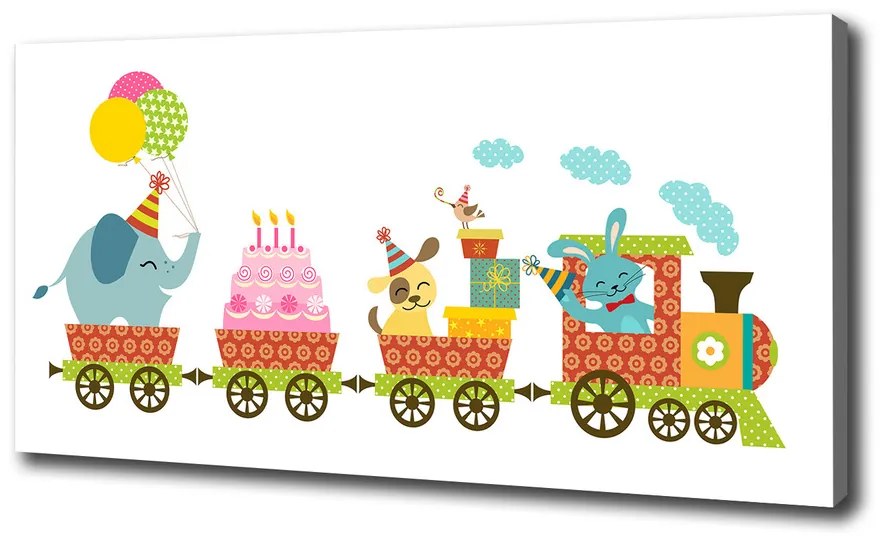 Tablou pe pânză Tren vesel