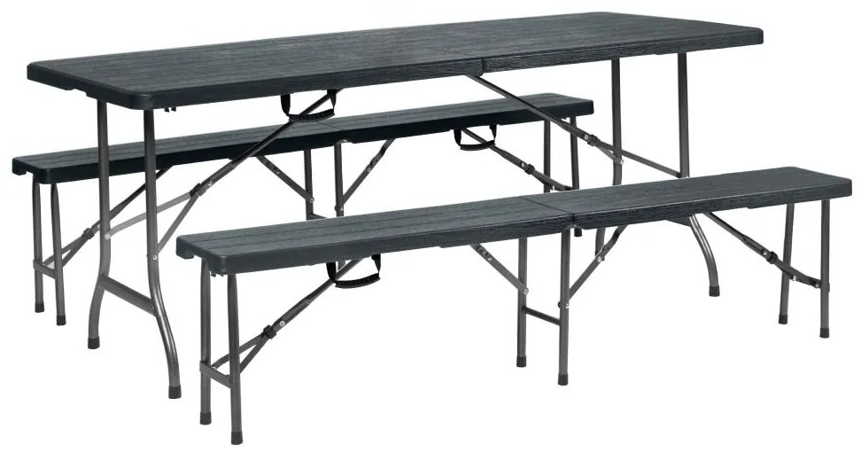 Set mobilier de grădină Ubicado (negru) (pentru 4 persoane). 1116533