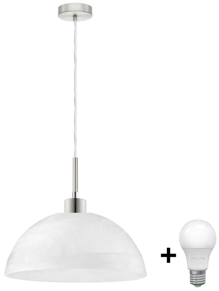 Lustră LED pe cablu 1xE27/60W/230V alb