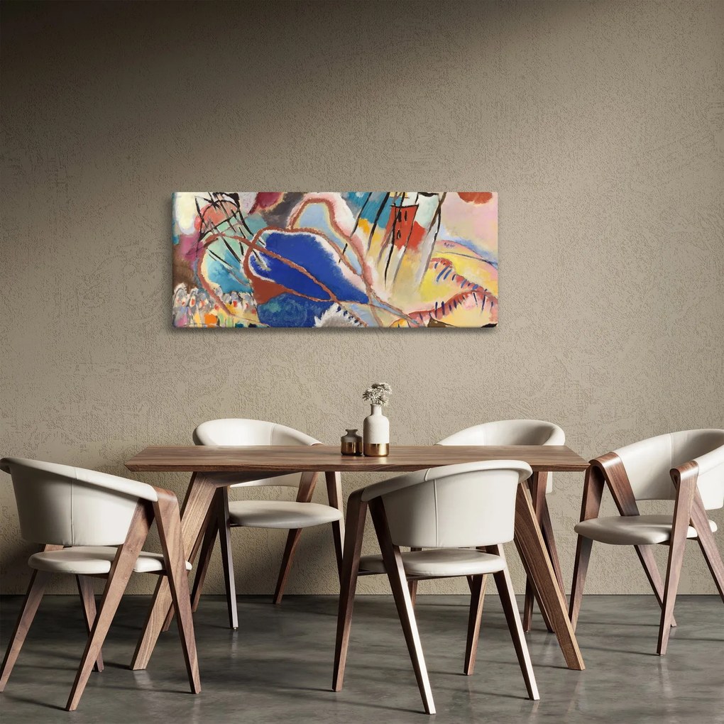 Tablou - Vasily Kandinsky, Improvisation No. 30 (Cannons), reproducere (120x50 cm)