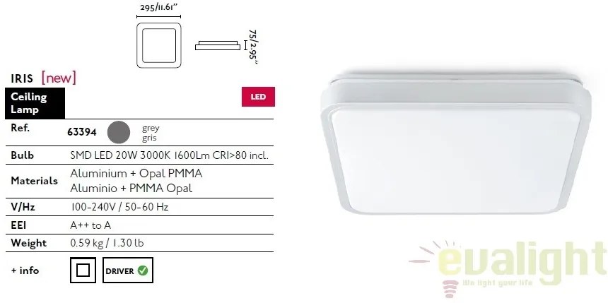 PLAFONIERA LED IRIS-2 63394