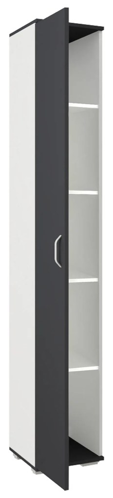 Dulap Como, 1 Usa, Antracit/Alb, L 33 x l 35 x H 200 cm