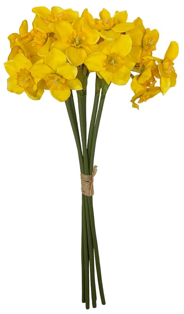 Narcise galbene artificiale BELLA, 40cm