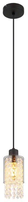 Pendul design modern Backey negru, fumuriu