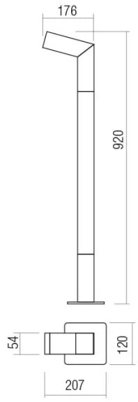 Lampă LED de exterior WOODY LED/10W/230V IP54 antracit Redo 90512