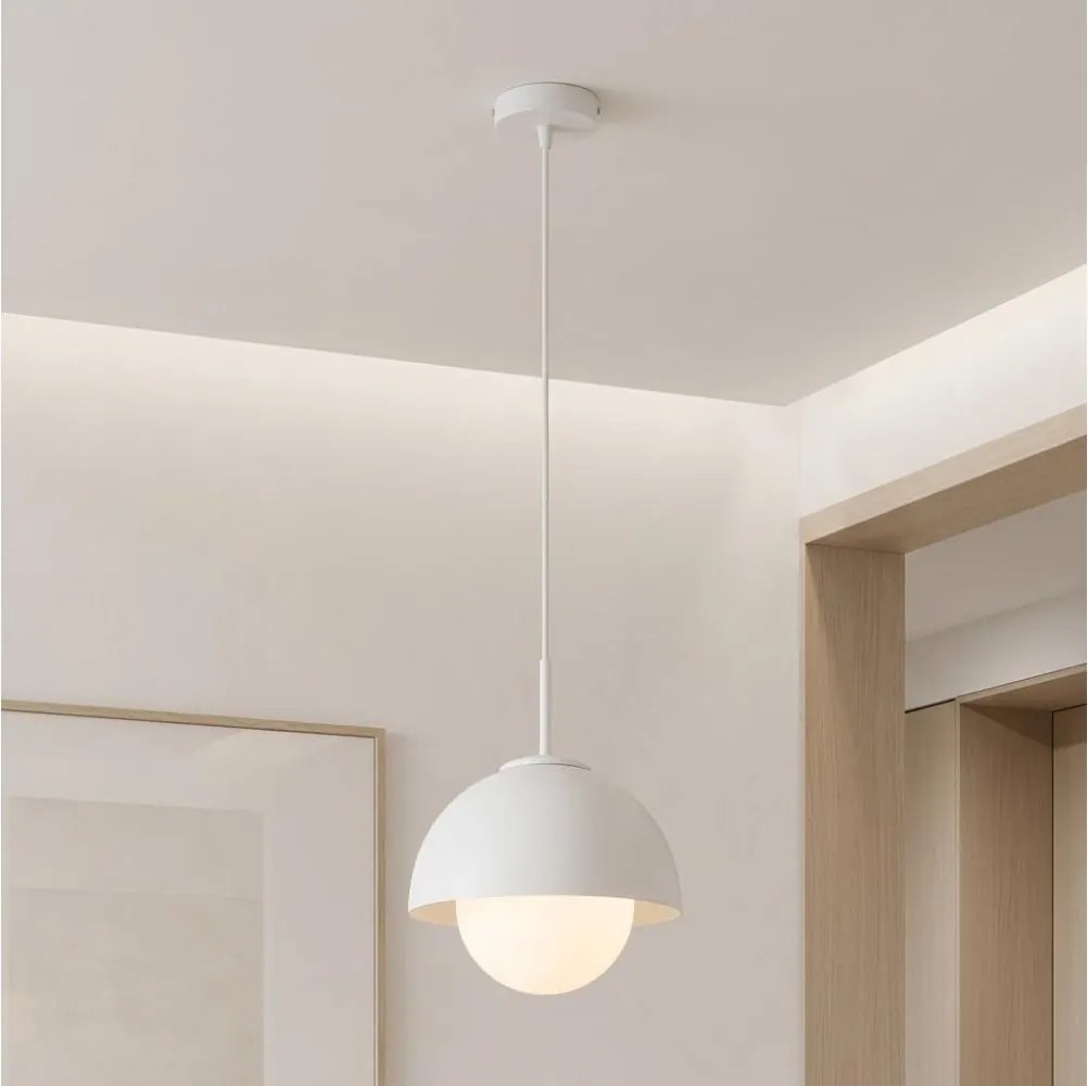 BRILAGI - Lampă suspendată cu cablu COSMO 1xE27/60W/230V Ø 18 cm albă
