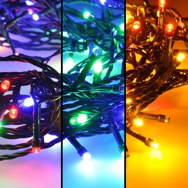 Solight 1V101-M-1 - Ghirlandă LED de Crăciun 100xLED/8 funcții 13m IP44 multicoloră