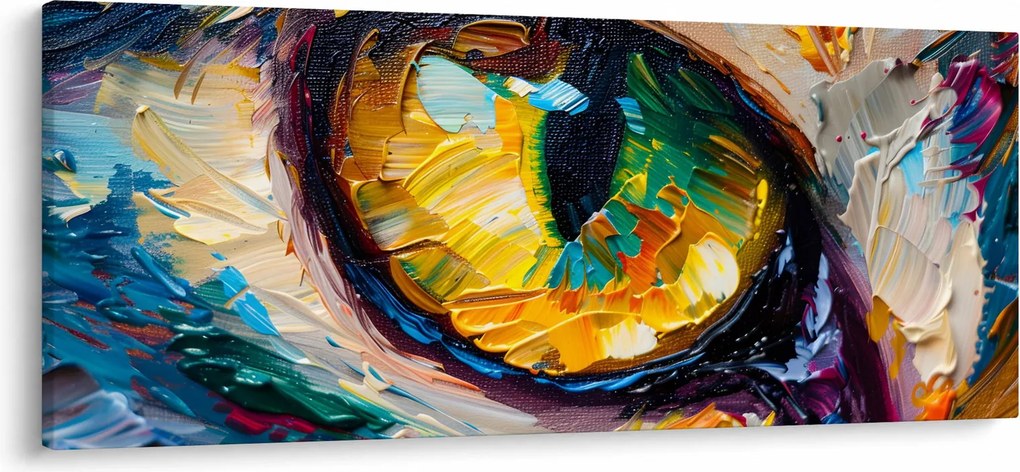 Tablou - Ochi de pisică Pictură (120x50 cm)