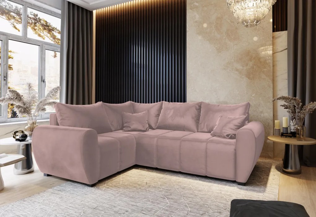 Supermobel Canapea extensibilă de colț MADISON, 235x82x175, Cosmic 100, dreapta