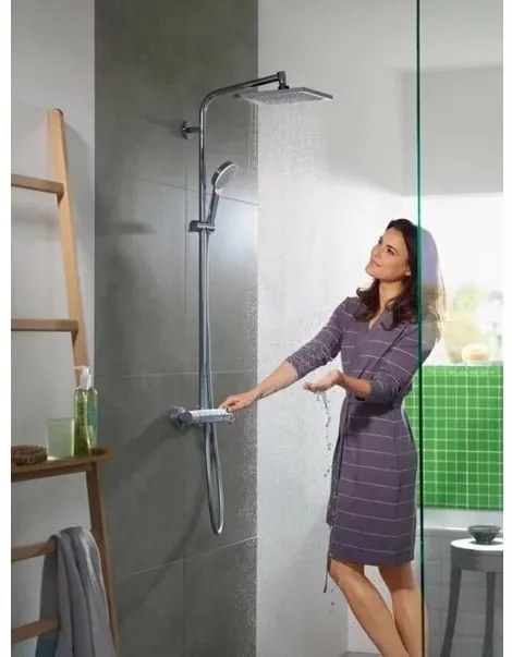 Coloana de dus cu termostat culoare crom Hansgrohe, Crometta E 240 Crom lucios