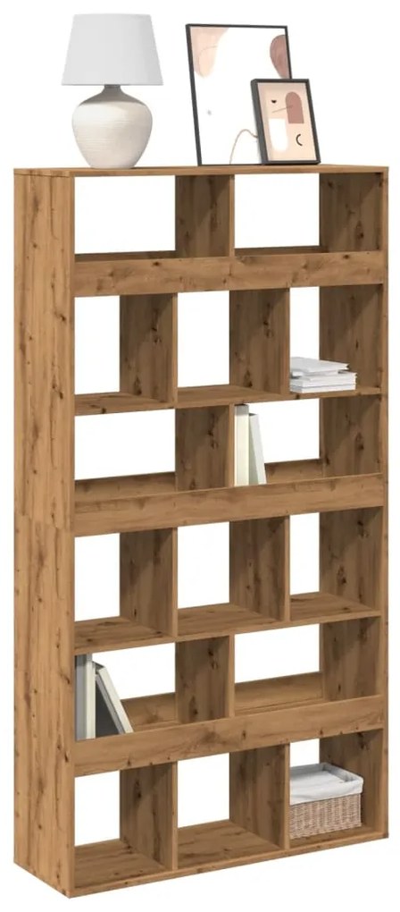 3309383 vidaXL Bibliotecă, stejar artizanal, 100x33x187,5 cm, lemn prelucrat