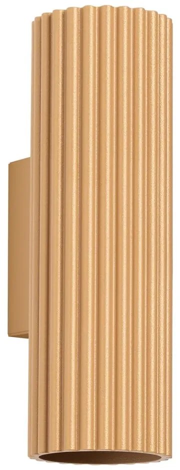 Aplică de perete aurie Gleam – Sollux