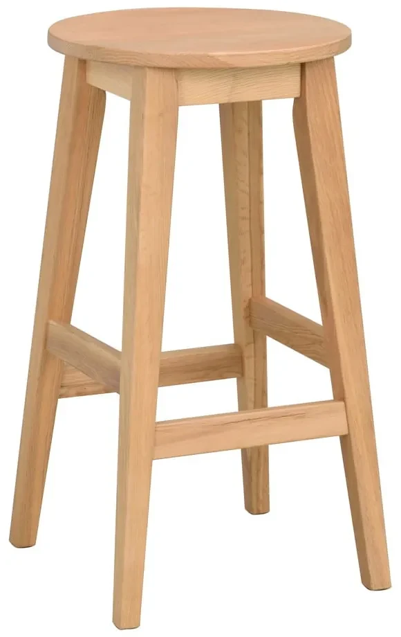 Scaun de bar din lemn de stejar 65 cm Austin - Rowico