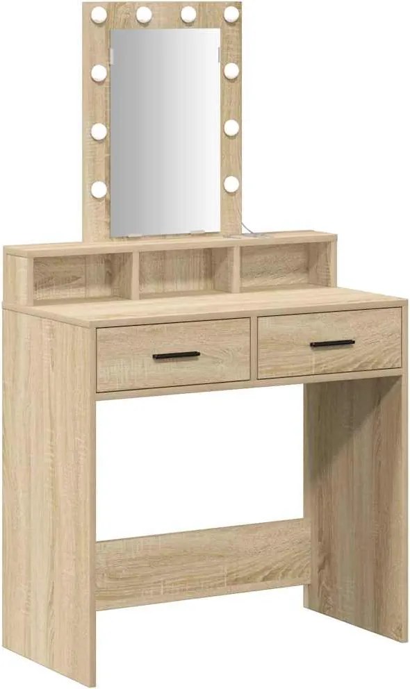 vidaXL Masă de Machiaj cu sertar Maro 79 x 41 x 140 cm Lemn compozit