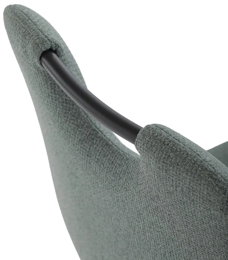 Set de masă cu farfurie ceramică și 4 scaune,verde