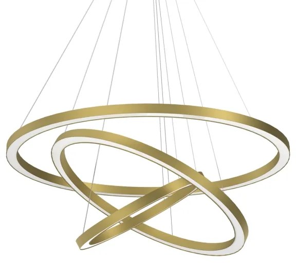 Lustră LED pe cablu GALAXIA LED/85W/230V aurie