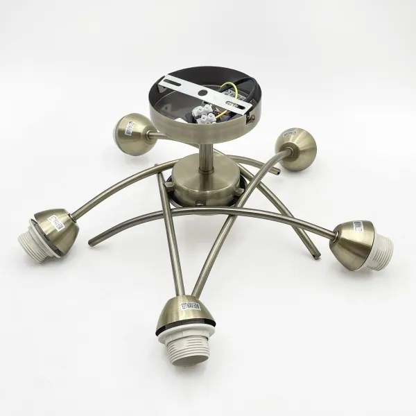 Lustră aplicată DONNA 5xE27/60W/230V patină