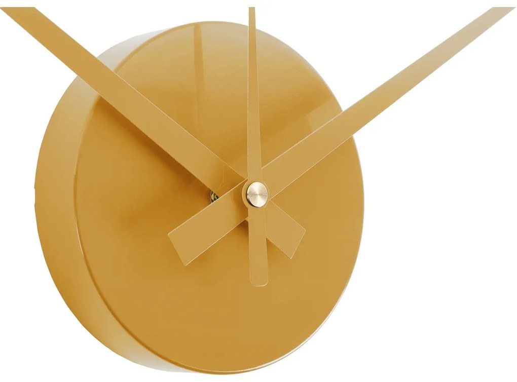 Karlsson 6001YE ceas decorativ autoadeziv galben,diametru 40 cm