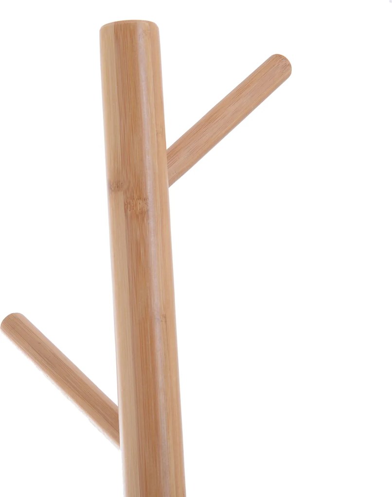 Cuier Dulap pantofi cu 6 Agatatoare in Bambù, Alb, 40x30x180cm HOMCOM | Aosom Romania