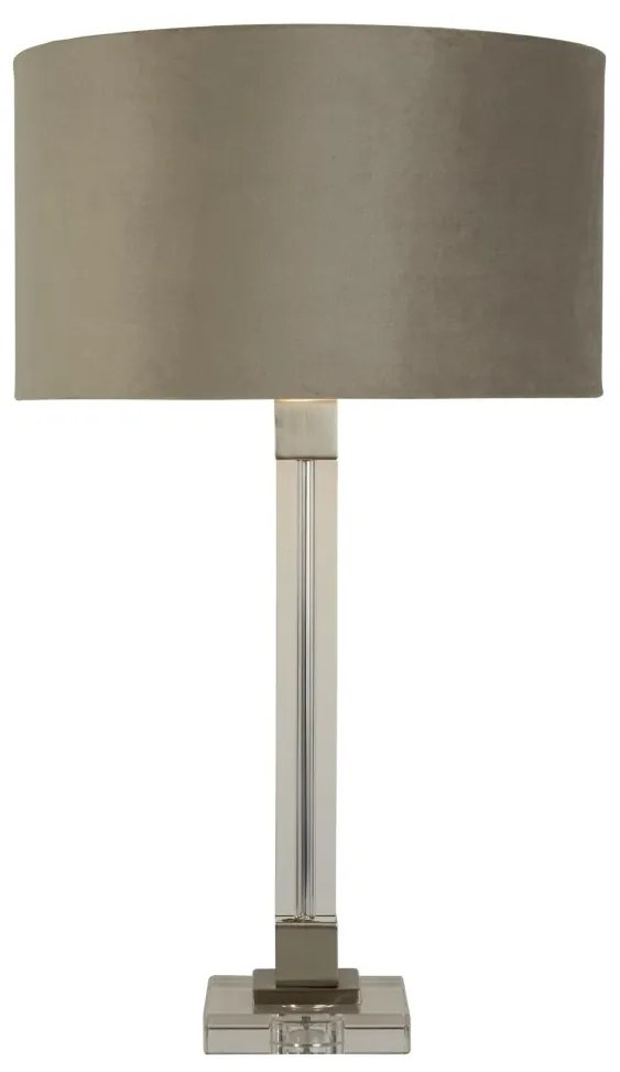 Veioza/Lampa de masa design modern Scarborough, nickel, taupe