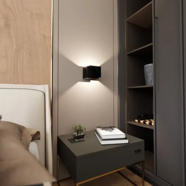 Aplică FROST 1xG9/8W/230V negru