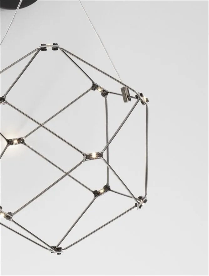 Aplica de perete LED design ambiental deosebit Nebula negru
