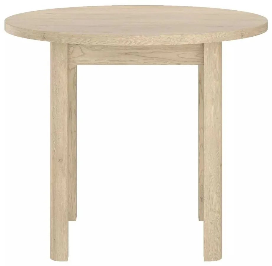 Masă de bucătărie Adam - 80 cm diametru, stejar cremona