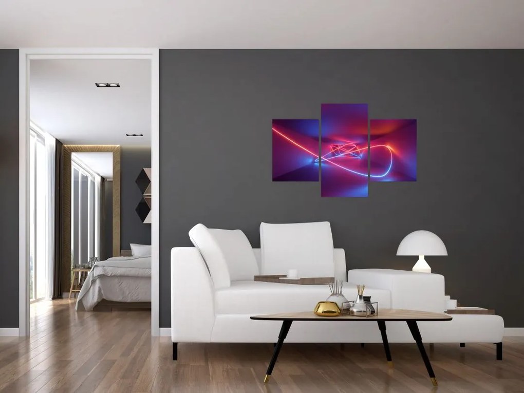 Tablou cu abstracție modernă (90x60 cm)
